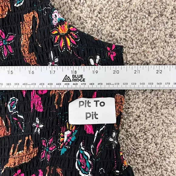 NWT Torrid Womens 3X Boho Resortwear Maximalist One Shoulder Tiered Midi Dress - Picture 9 of 11